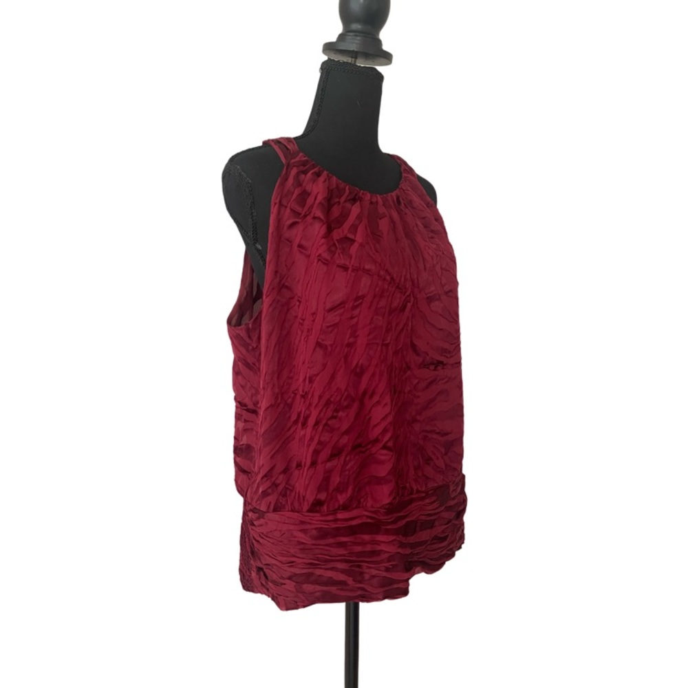 White House Black Market Sleeveless Blouse, Size 16